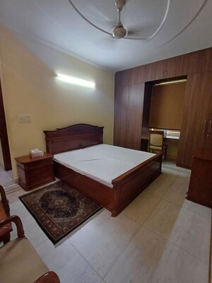 Bedroom in 3 BHK Apartment at Greater Kailash – for Rent