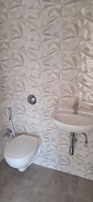 Bathroom in 1 BHK Apartment at Raunak Residency Thane, Pokhran Road No One – for Rent