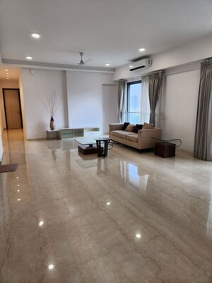 Living Room in 4 BHK Apartment at Adani Ten BKC, Bandra East – for Rent