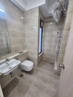 Bathroom in 4 BHK Apartment at Adani Ten BKC, Bandra East – for Rent