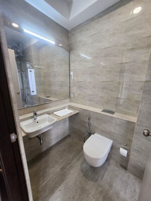 Bathroom in 4 BHK Apartment at Adani Ten BKC, Bandra East – for Rent