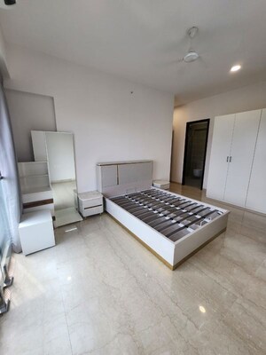 Bedroom in 4 BHK Apartment at Adani Ten BKC, Bandra East – for Rent