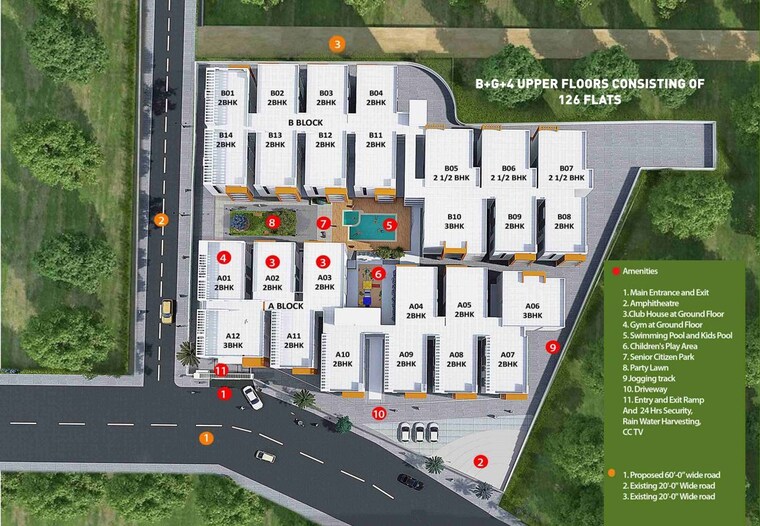 Master Plan, srikara-urban-park 3 Bedroom 2175 Sq.Ft. Apartment In Electronic City Phase I Bangalore 10248980