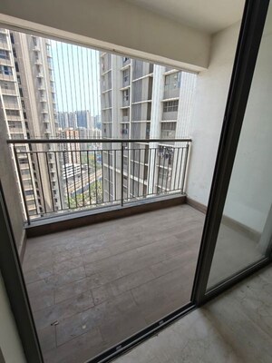Balcony in 3 BHK Apartment at Kalpataru Immensa B, Kolshet Road – for Rent
