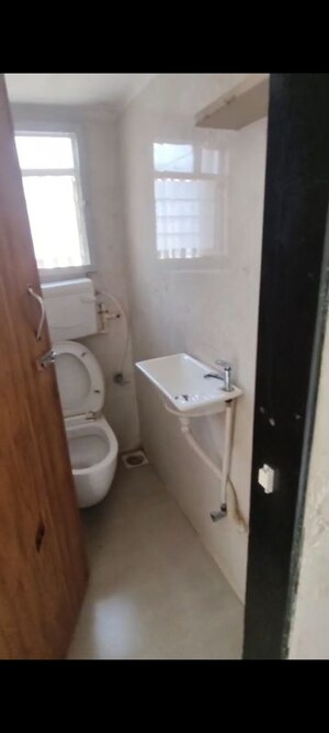 Bathroom in 1 BHK Apartment at Haware Intelligentia Spectrum, Thane West – for Rent