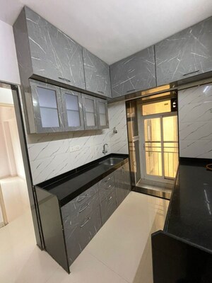 Kitchen in 2 BHK Apartment at L&T Seawoods Residences Phase 2, Seawoods – for Sale