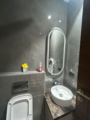 Bathroom in 3 BHK Apartment at Safdarjung Enclave – for Rent