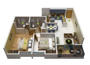 Floor Plan in 2 BHK Apartment at Nibm Road – for Sale