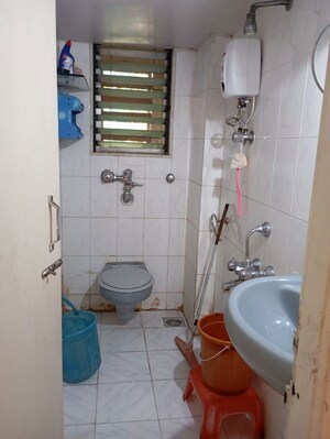 Bathroom in 2 BHK Apartment at Savita Chhaya CHS, Bandra West – for Rent