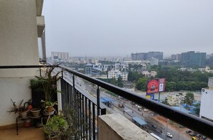 Balcony in 3 BHK Apartment at Pramuk Aqua Heights, Electronic City Phase I – for Rent