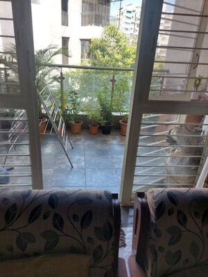 Balcony in 3 BHK Apartment at Janki Rainbow Apartments, Baner – for Rent