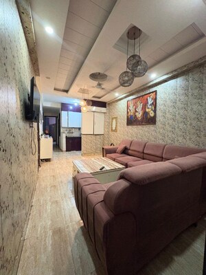 Living Room in 3 BHK Apartment at Khanpur – for Sale