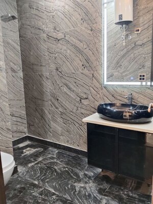 Bathroom in 3 BHK Builder Floor at Shivalik Colony – for Rent