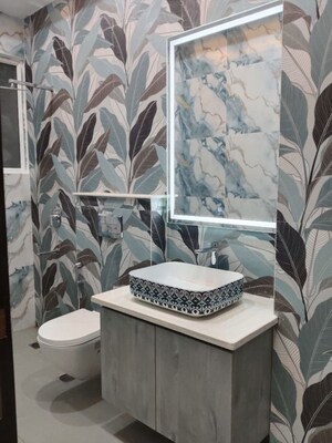 Bathroom in 3 BHK Builder Floor at Shivalik Colony – for Rent