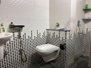 Bathroom in 3 BHK Apartment at Candeur Carlisle, Mahadevpura – for Rent
