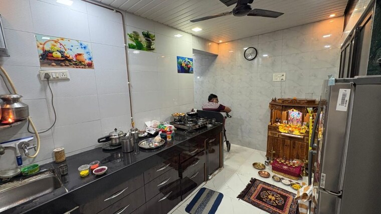 Kitchen, ajinkyatara-chs 1 Bedroom 550 Sq.Ft. Apartment In Thane West Thane 9910813