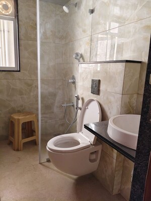 Bathroom in 3 BHK Apartment at Shubh Nirvana, Viman Nagar – for Rent