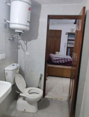 Bathroom in 3 BHK Apartment at Sector 12 Dwarka – for Rent