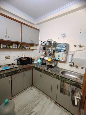 Kitchen in 1 BHK Builder Floor at Malviya Nagar – for Rent