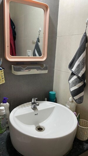 Bathroom in 2 BHK Apartment at Adani The Meadows, Near Vaishno Devi Circle On Sg Highway – for Rent