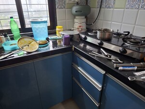 Kitchen in 1 BHK Apartment at Raunak Bliss B1, Ghodbunder Road – for Rent