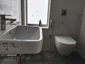 Bathroom in 3 BHK Apartment at Hallmark Treasor, Narsingi – for Rent