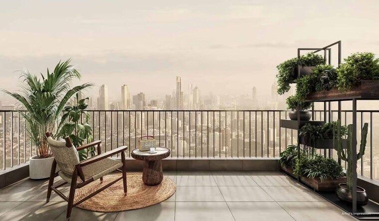 Balcony, primarc-aahana 4 Bedroom 3300 Sq.Ft. Apartment In Kasba Kolkata 10249688