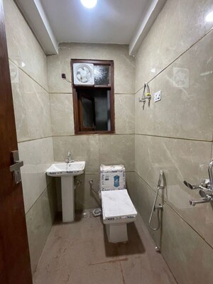 Bathroom in 1 BHK Builder Floor at Chattarpur – for Rent