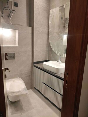 Bathroom in 3 BHK Builder Floor at Shanti Niketan – for Rent