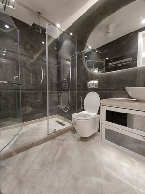 Bathroom in 3 BHK Builder Floor at Panchsheel Enclave – for Rent