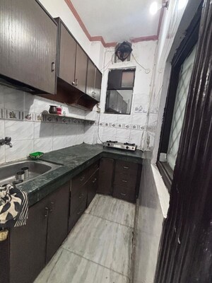 Kitchen in 2 BHK Builder Floor at Mukherjee Nagar – for Rent
