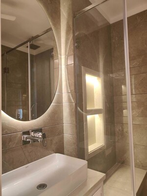 Bathroom in 3 BHK Builder Floor at Shanti Niketan – for Rent