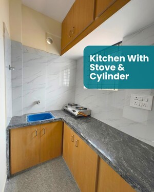 Kitchen in 1 BHK Apartment at Electronic City Phase I – for Rent