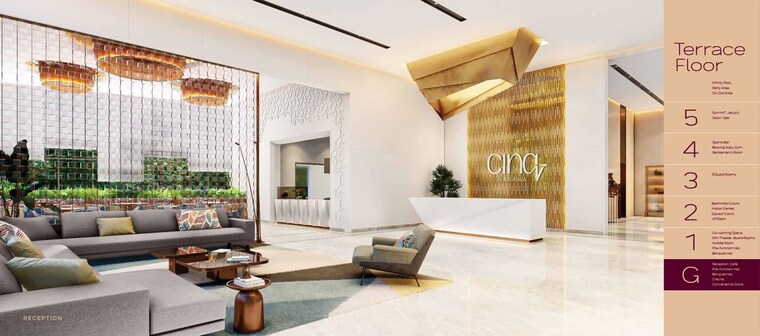 Living Room, raghava-cinq 4 Bedroom 3575 Sq.Ft. Apartment In Financial District Hyderabad 10249929