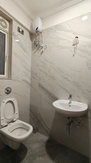 Bathroom in 1 BHK Apartment at Crescent Silverwoods, Powai – for Rent