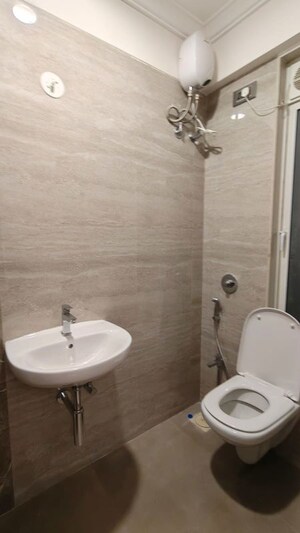 Bathroom in 1 BHK Apartment at Crescent Silverwoods, Powai – for Rent