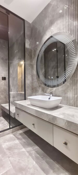 Bathroom in 3 BHK Builder Floor at Panchsheel Enclave – for Rent