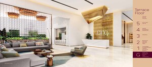 Living Room in 4 BHK Apartment at Raghava Cinq, Financial District – for Sale