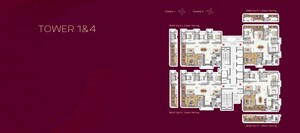 Master Plan in 4 BHK Apartment at Raghava Cinq, Financial District – for Sale