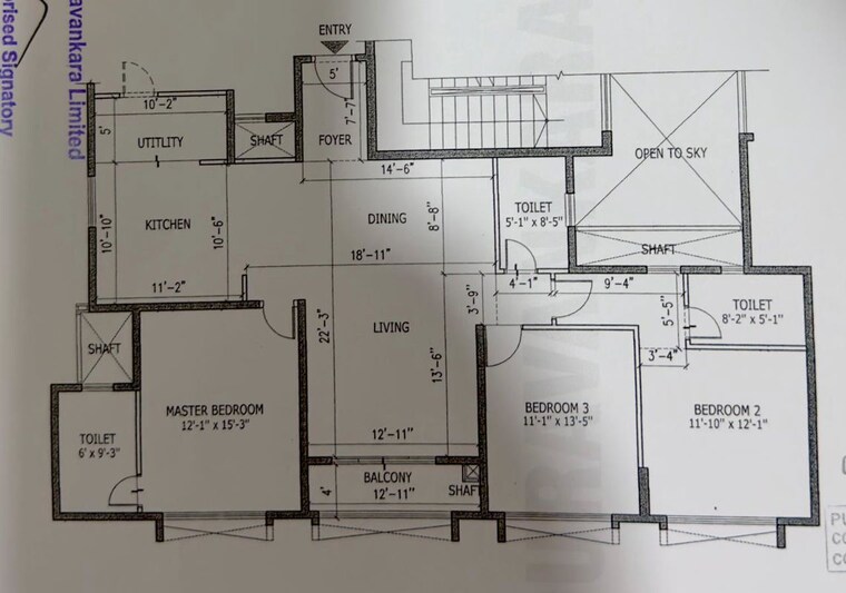 Floor Plan, parth-atmosphere 3.5 Bedroom 2005 Sq.Ft. Apartment In Kasavanahalli Bangalore 10250384