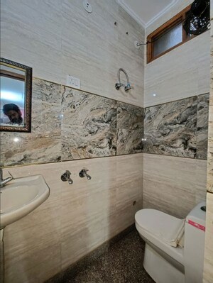 Bathroom in 1 RK Builder Floor at Govindpuri – for Rent