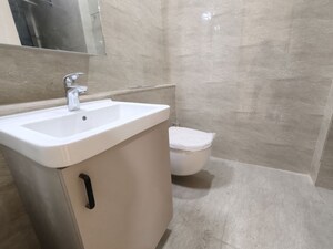 Bathroom in 2.5 BHK Apartment at Adani Ten BKC, Bandra East – for Rent