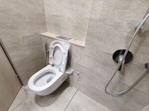 Bathroom in 2.5 BHK Apartment at Adani Ten BKC, Bandra East – for Rent