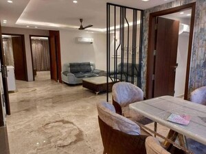 Living Room in 3 BHK Builder Floor at Green Wood City, Sector 45 – for Rent