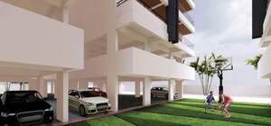 Staircase in 3 BHK Apartment at Atulyam Trident, Kollur – for Sale