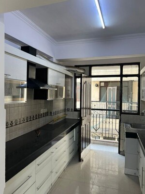 Kitchen in 3 BHK Apartment at DDA Platinum Heights, Sector 18 Dwarka – for Rent