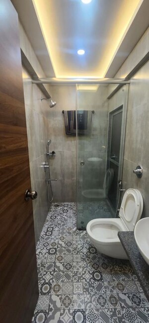 Bathroom in 2 BHK Apartment at Siddhi Highland Park Phase 2, Kapur Bawdi – for Rent