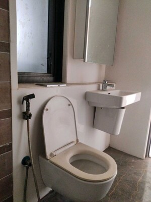 Bathroom in 4 BHK Apartment at Lodha Trump Tower, Worli – for Rent