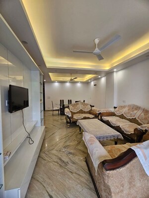 Living Room in 3 BHK Independent House at Bestech Center Point, Sushant Lok I – for Rent