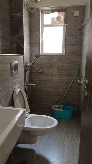 Bathroom in 2 BHK Apartment at Raheja Ridgewood, Goregaon East – for Rent